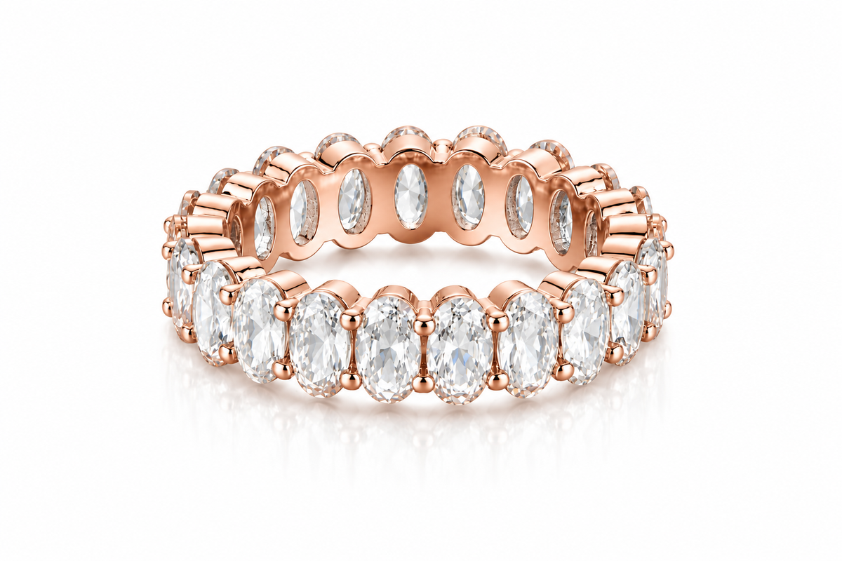 Oval Eternity Band