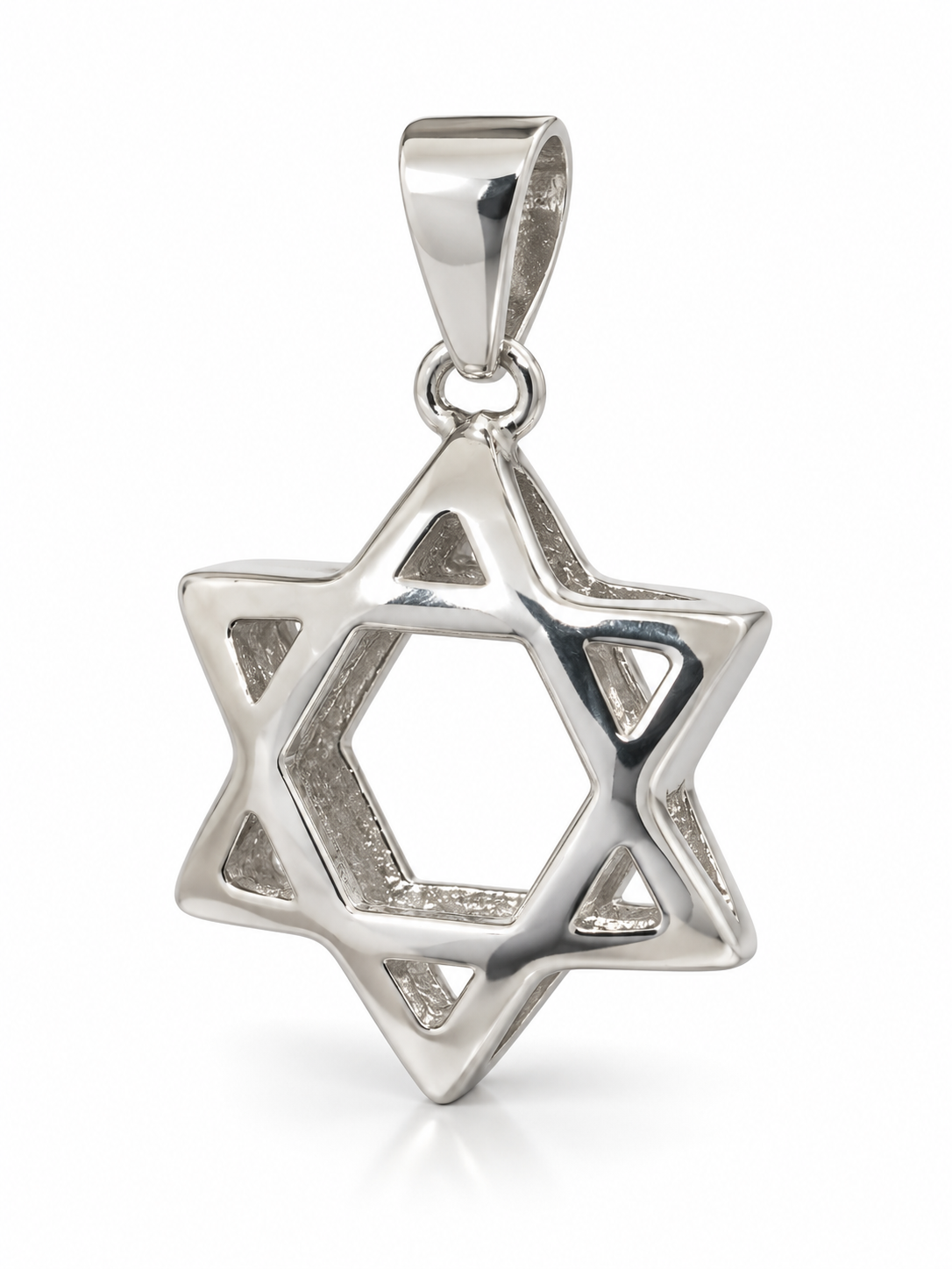 Sculptural Star of David Pendant