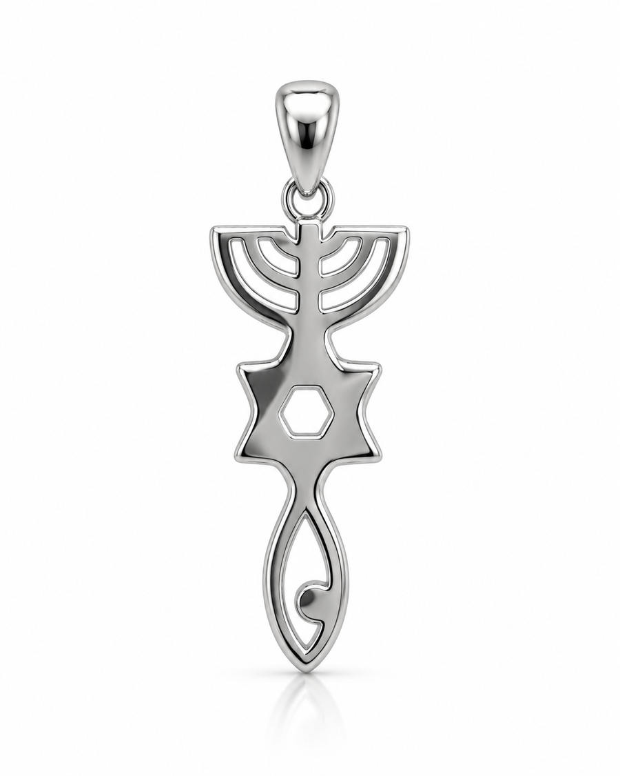 Menorah & Star of David Pendant