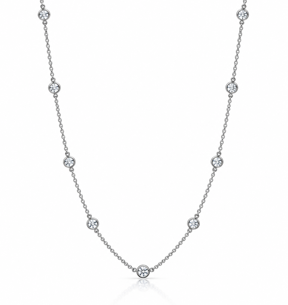 CZ Station Necklace