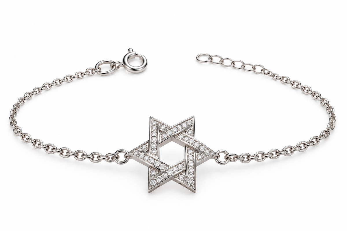 Interwoven Star of David Bracelet