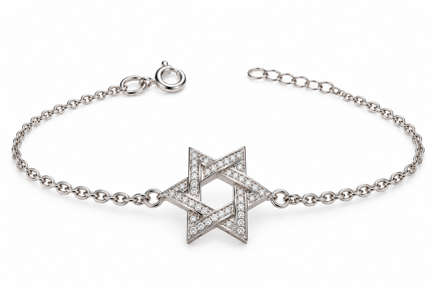 Interwoven Star of David Bracelet