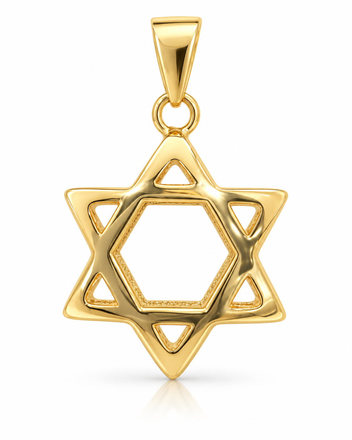 Sculptural Star of David Pendant