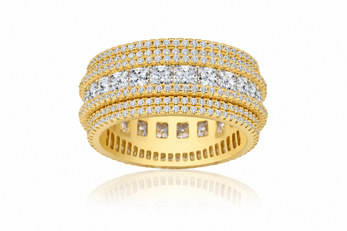 Baguette & Pavé Eternity Band