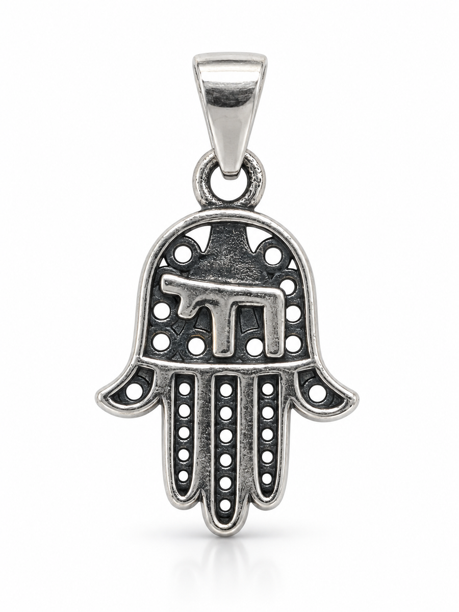 Chai Hamsa Pendant
