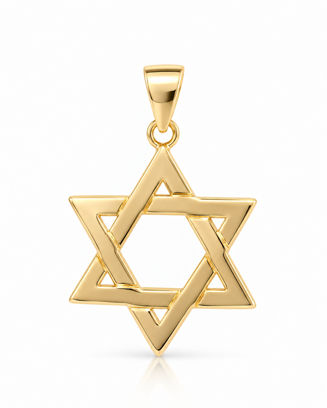 Classic Gold Star of David Pendant
