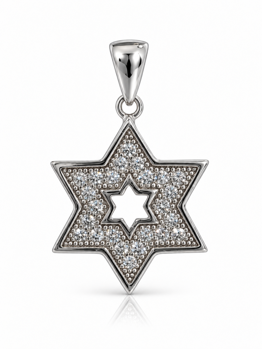 Pavé Star of David Cutout Pendant