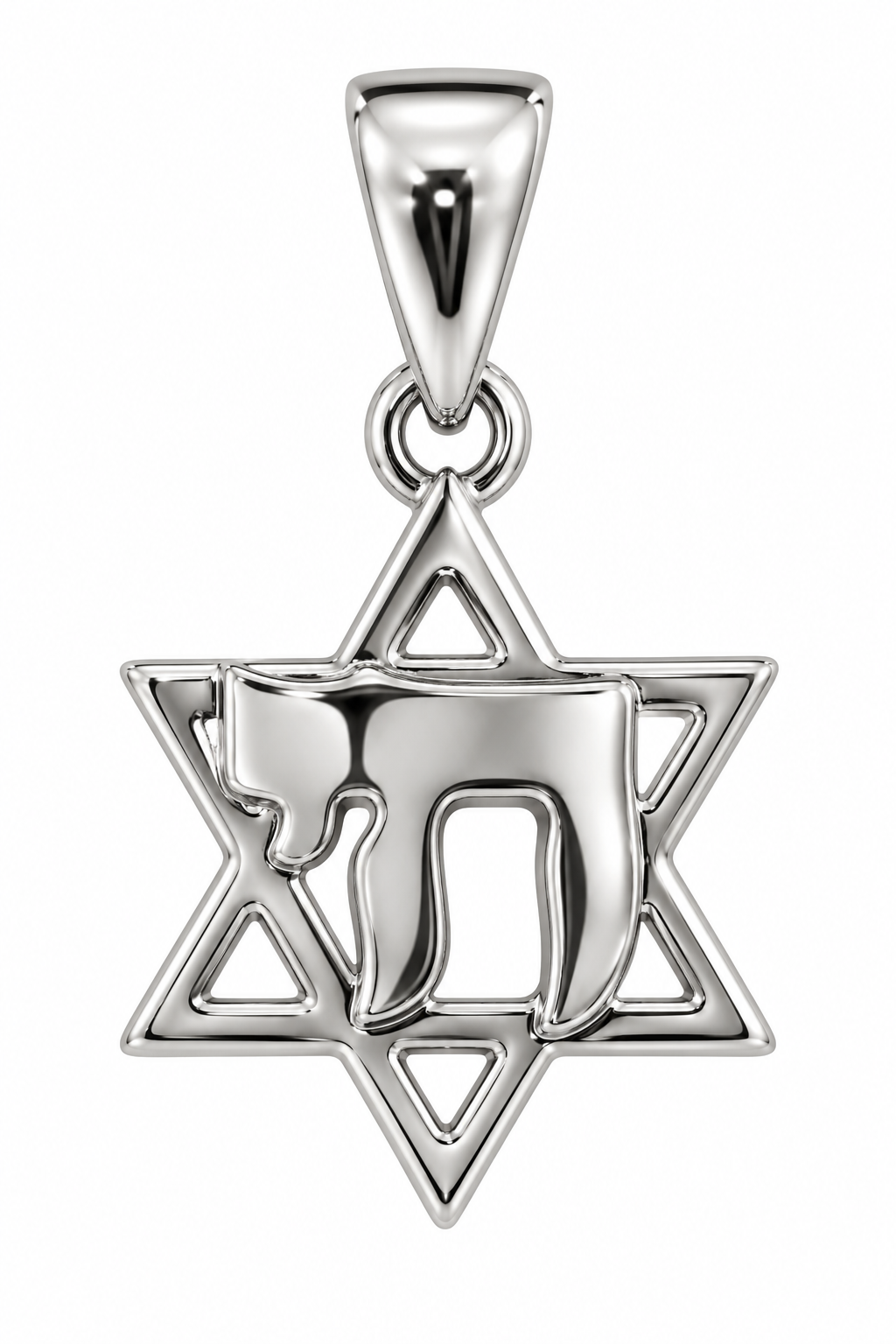 Chai Star of David Pendant