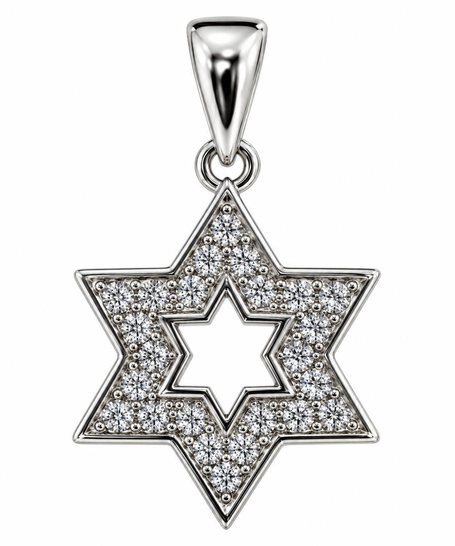 Double Star of David Pendant