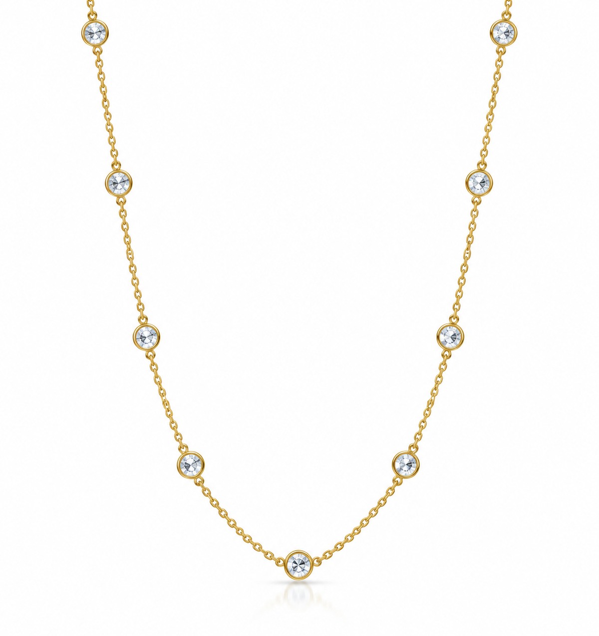CZ Station Necklace