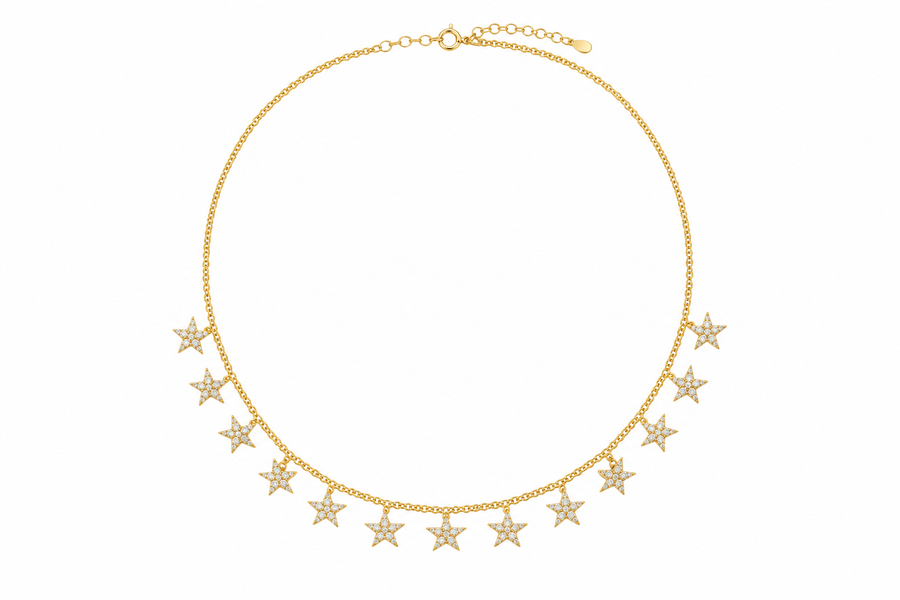 CZ Star Charm Necklace